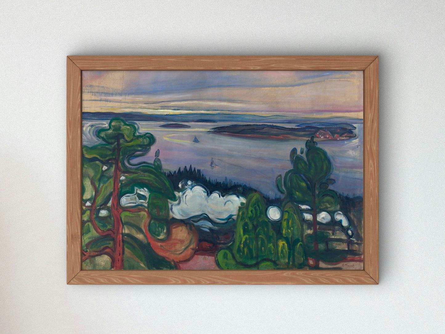 Train Smoke by Edvard Munch 1900, Wall Art Print, Fine Art Reproduction, Museum Quality Decor, Poster