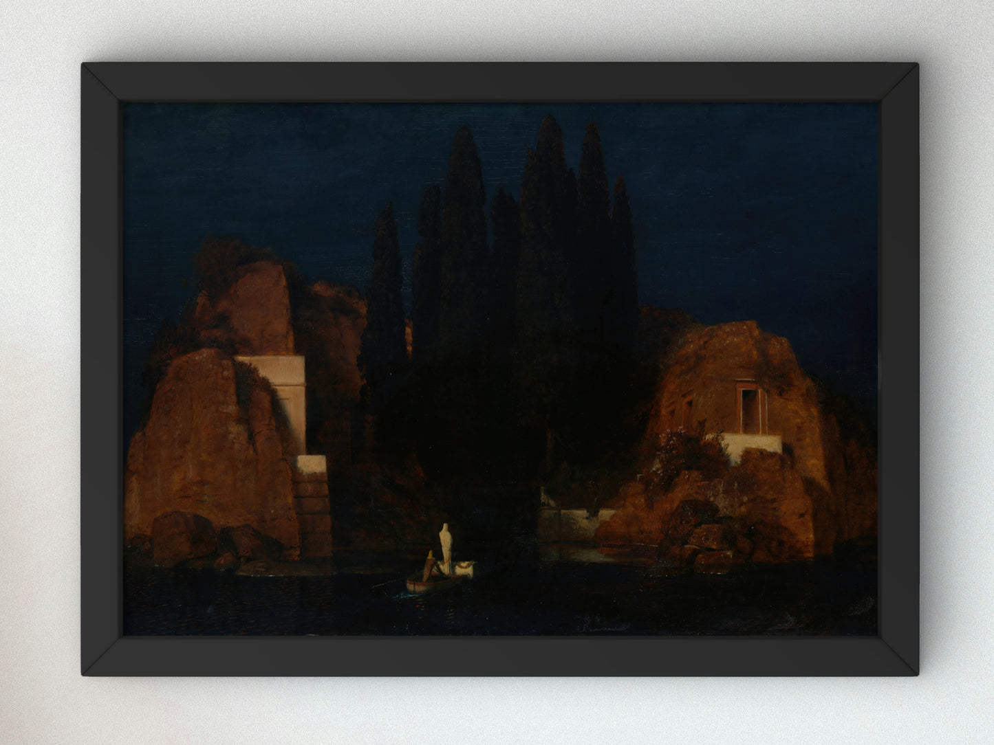 Island of the Dead by Arnold Böcklin 1880, Wall Art Print, Fine Art Reproduction, Museum Quality Decor, Poster