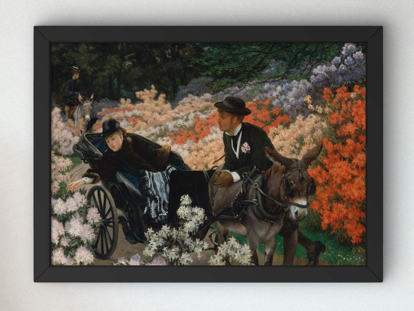 The Morning Ride by James Tissot 1873, Wall Art Print, Fine Art Reproduction, Museum Quality Decor, Poster