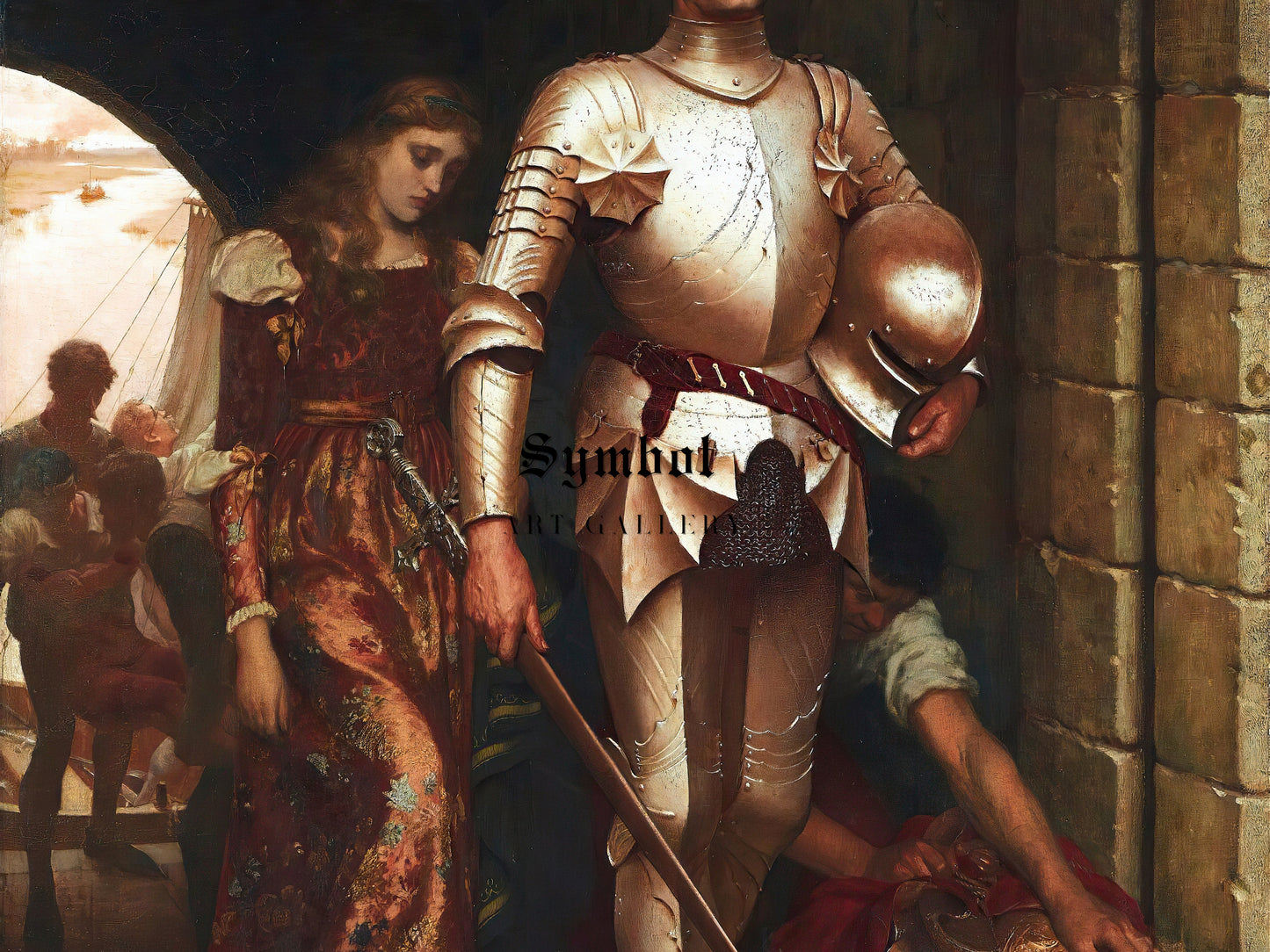 Conquest by Edmund Blair Leighton 1884, Wall Art Print, Fine Art Reproduction, Museum Quality Decor, Poster