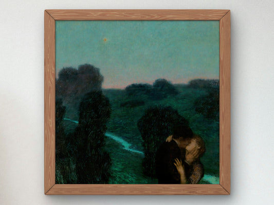 The Evening Star by Franz von Stuck 1899, Wall Art Print, Fine Art Reproduction, Museum Quality Decor, Poster