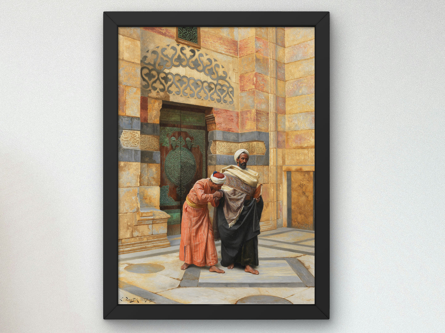 Respect by Ludwig Deutsch 1902, Wall Art Print, Fine Art Reproduction, Museum Quality Decor, Poster