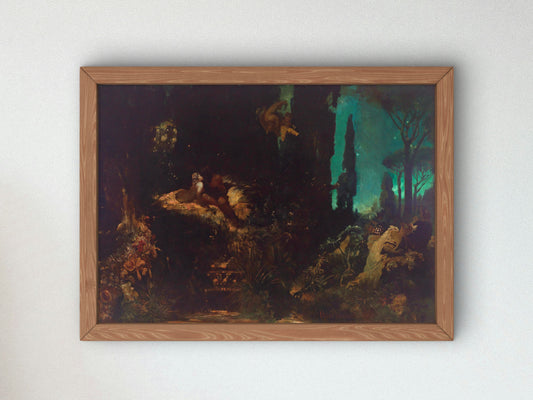 A Midsummer Night's Dream by Hans Makart 1868, Wall Art Print, Fine Art Reproduction, Museum Quality Decor, Poster