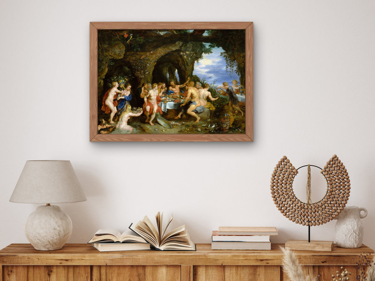 The Feast of Achelous by Peter Paul Rubens 1615, Wall Art Print, Fine Art Reproduction, Museum Quality Decor, Poster