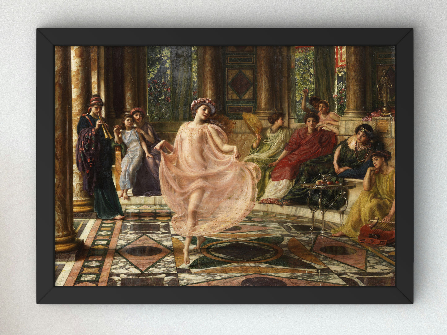 The Ionian Dance by Edward John Poynter 1875, Wall Art Print, Fine Art Reproduction, Museum Quality Decor, Poster