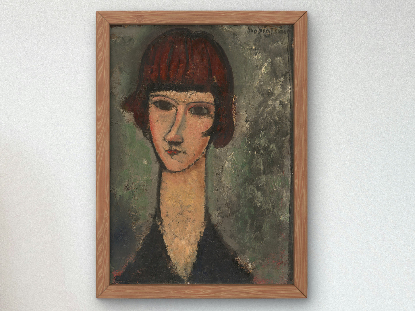 Portrait of a Woman by Amedeo Modigliani 1917, Wall Art Print, Fine Art Reproduction, Museum Quality Decor, Poster