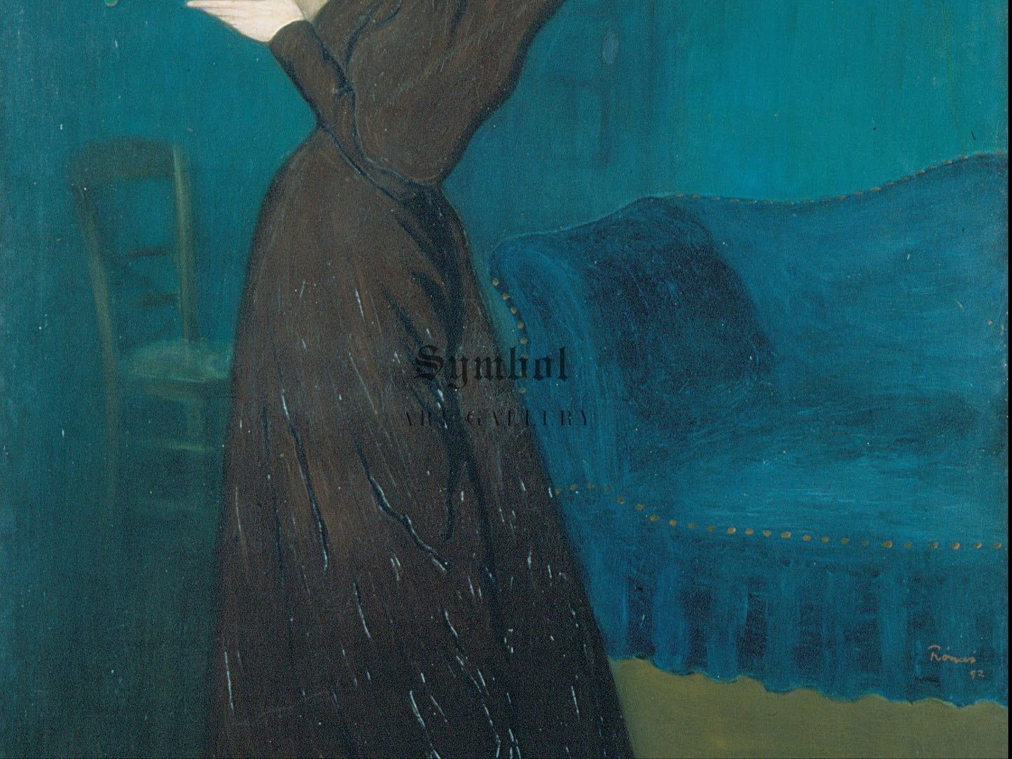 Woman with a Birdcage by József Rippl Rónai 1892, Wall Art Print, Fine Art Reproduction, Museum Quality Decor, Poster