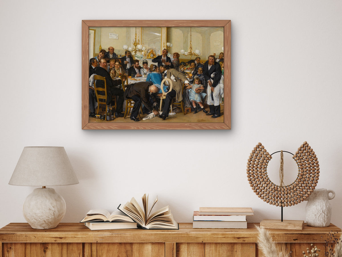 The Wedding Feast by Léon Herbo, Wall Art Print, Fine Art Reproduction, Museum Quality Decor, Poster