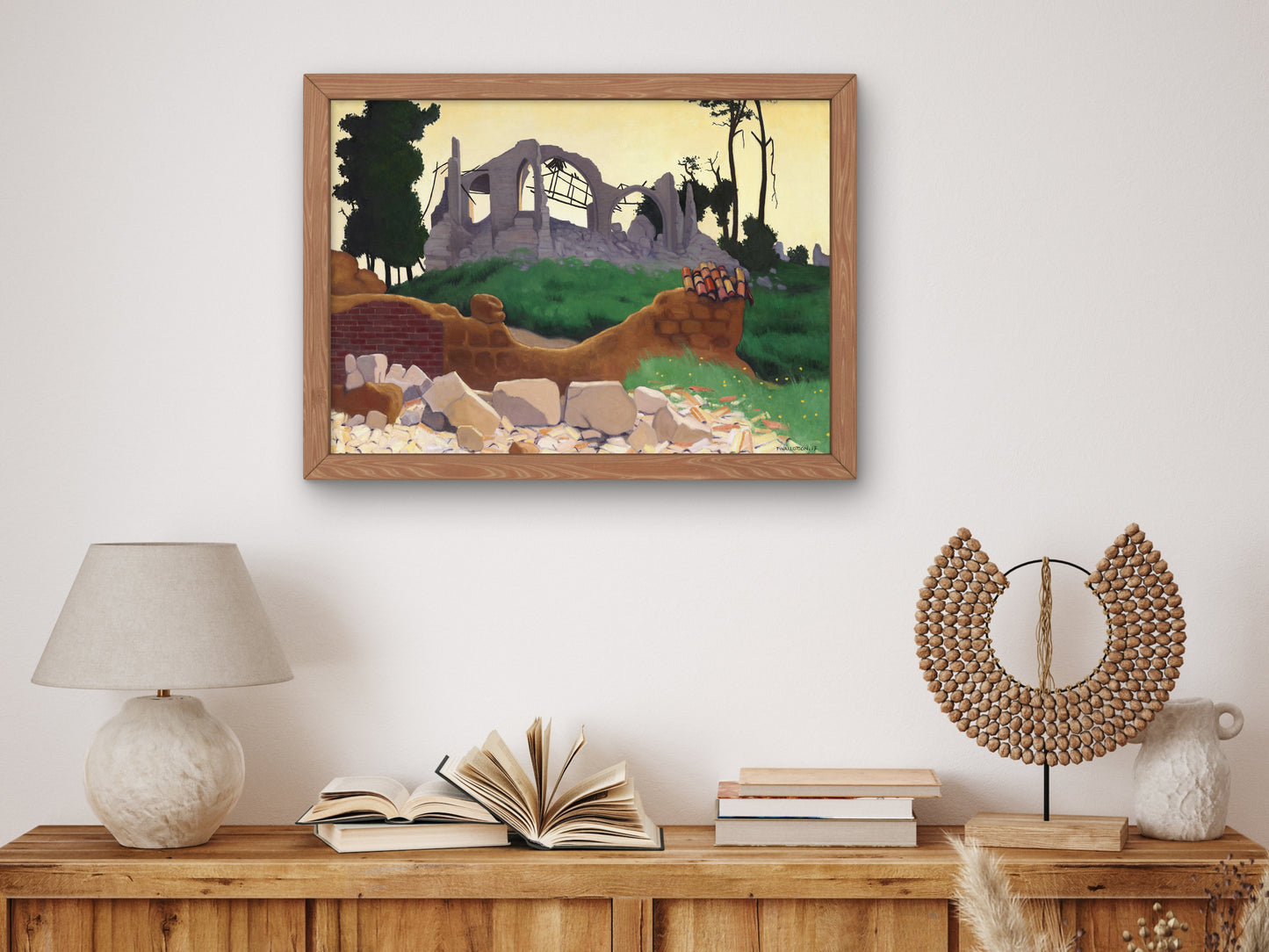 The Church of Souain by Félix Vallotton 1917, Wall Art Print, Fine Art Reproduction, Museum Quality Decor, Poster