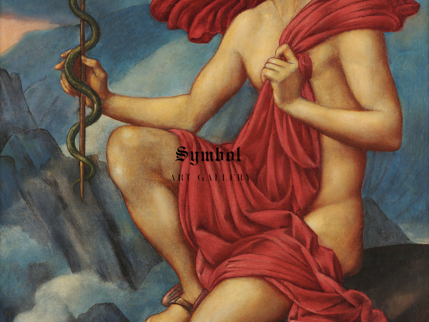 Mercury by Evelyn De Morgan 1910, Wall Art Print, Fine Art Reproduction, Museum Quality Decor, Poster