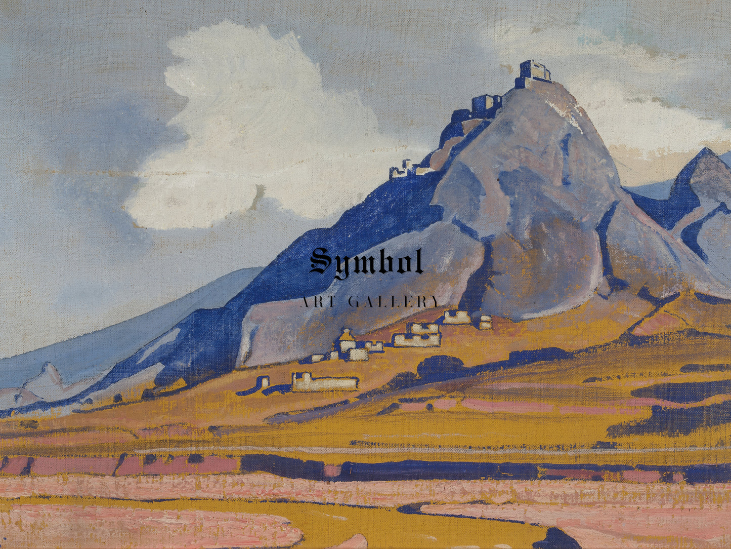 Mulbekh by Nicholas Roerich 1925, Wall Art Print, Fine Art Reproduction, Museum Quality Decor, Poster