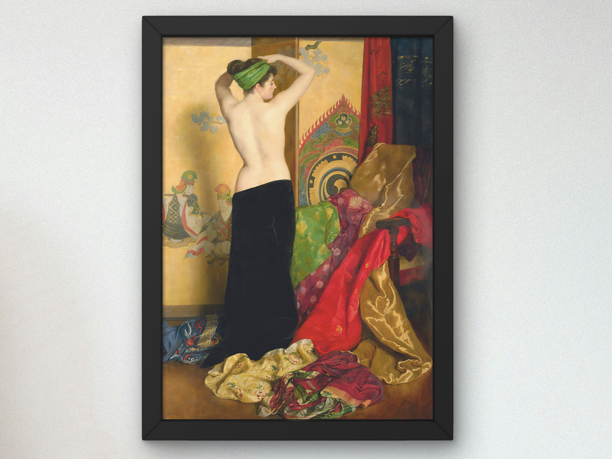 Pomps and Vanities by John Collier 1917, Wall Art Print, Fine Art Reproduction, Museum Quality Decor, Poster