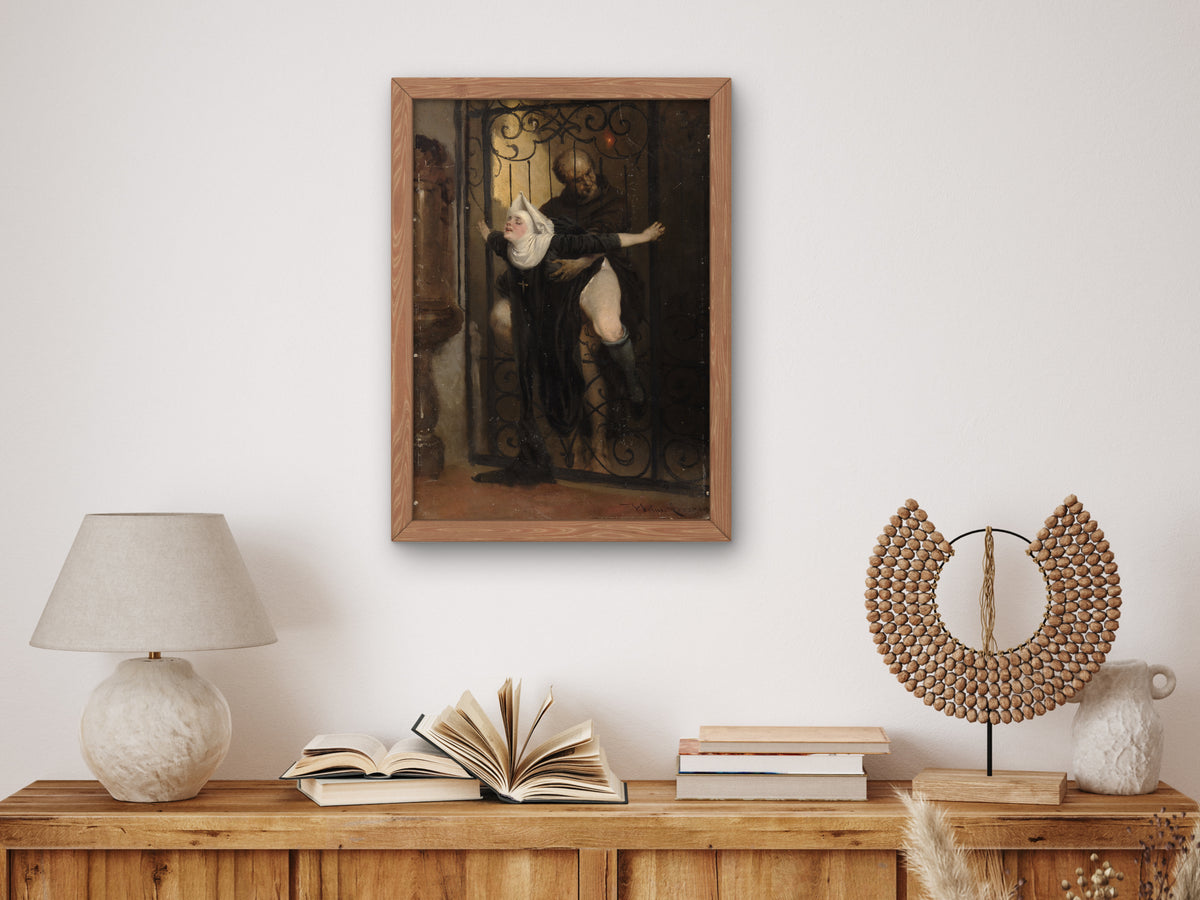 The Sin by Heinrich Lossow 1880, Wall Art Print, Fine Art Reproduction, Museum Quality Decor, Poster
