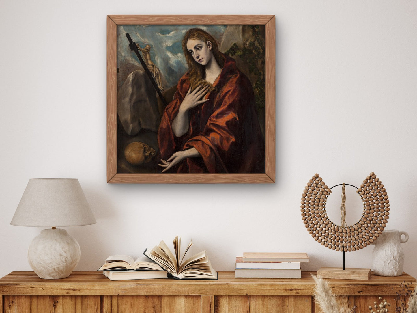 Penitent Magdalena by El Greco 1590, Wall Art Print, Fine Art Reproduction, Museum Quality Decor, Poster