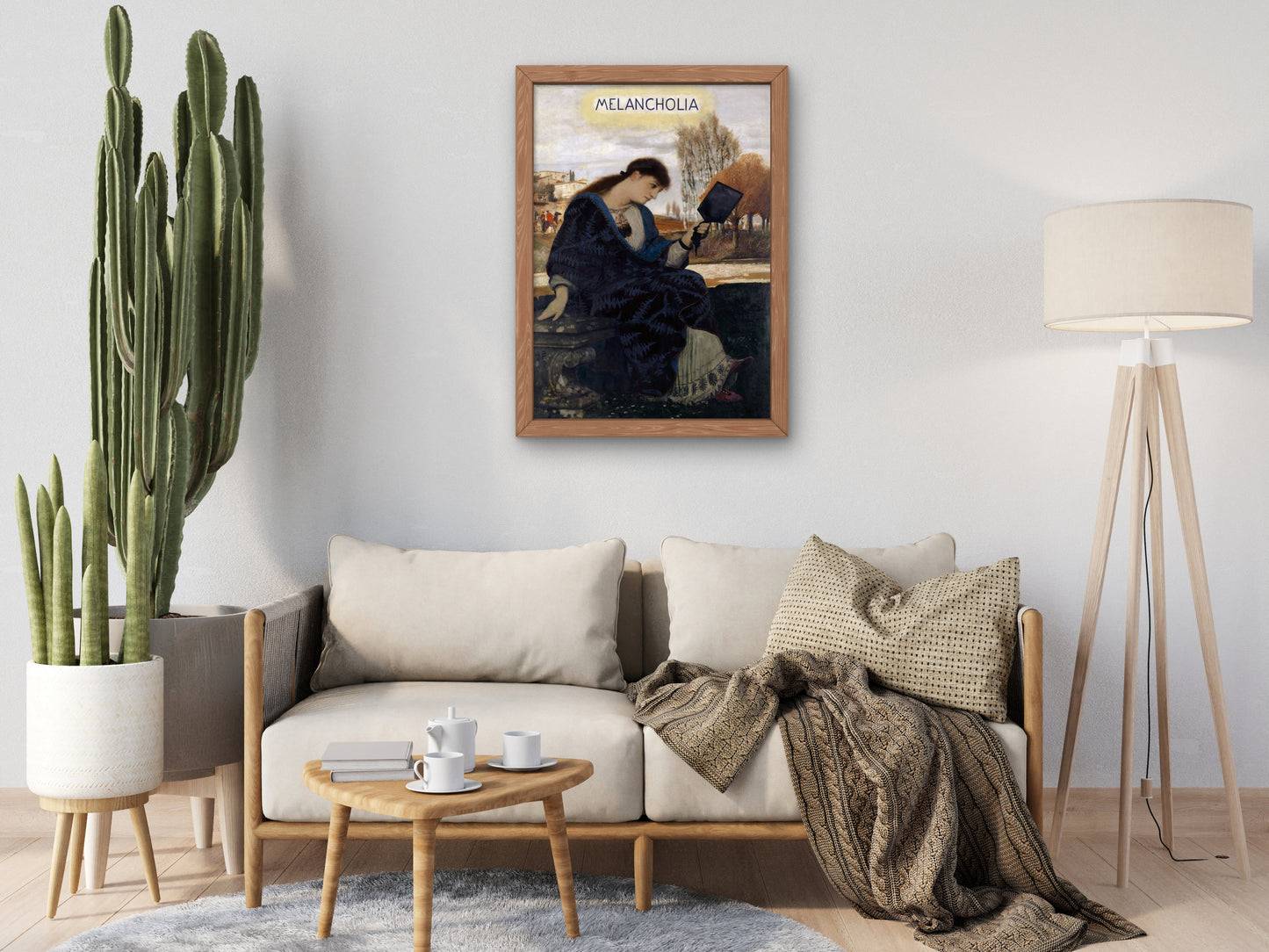 Melancholia by Arnold Böcklin 1885, Wall Art Print, Fine Art Reproduction, Museum Quality Decor, Poster