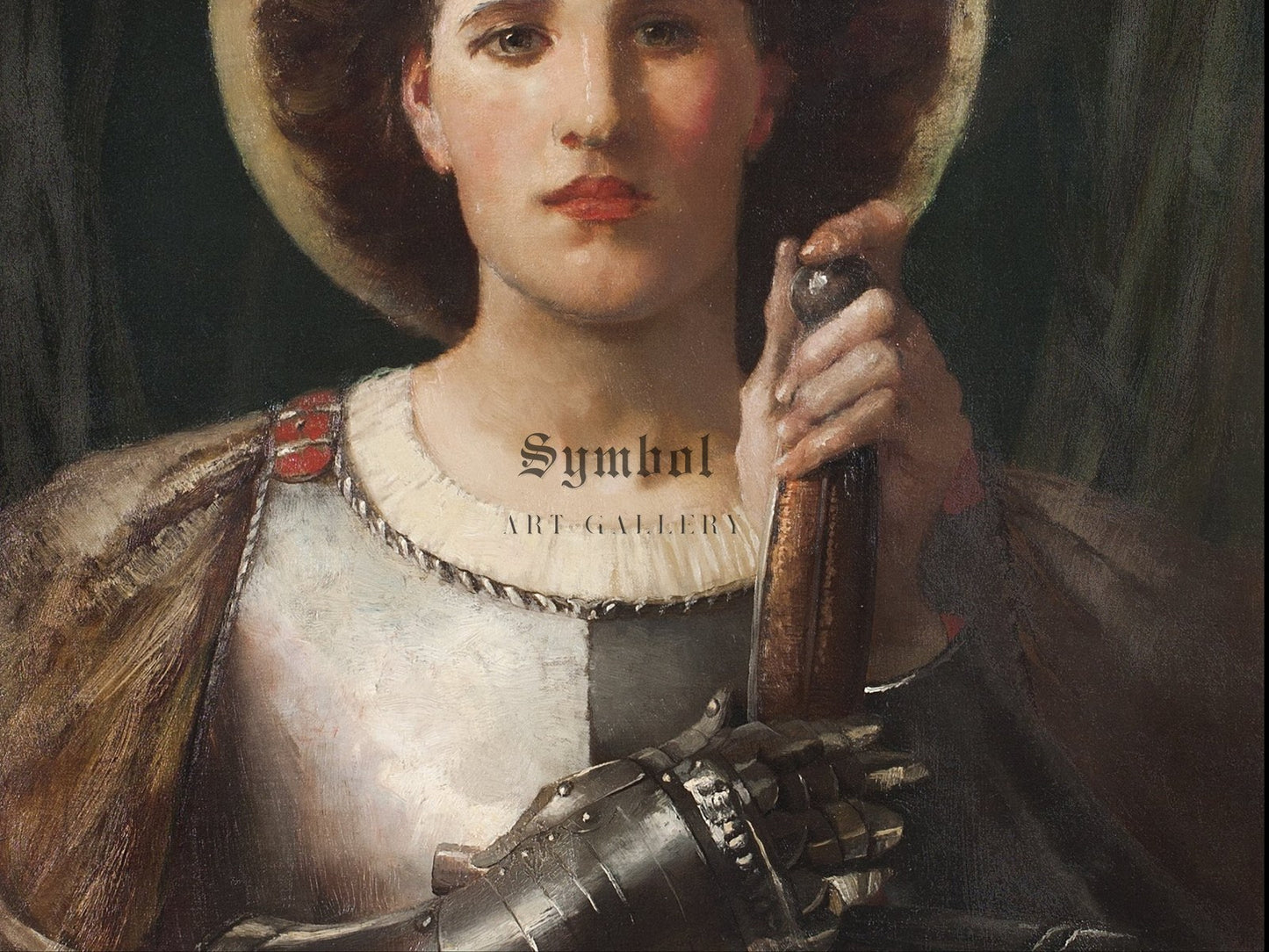 Saint Michael by Edwin Howland Blashfield 1886, Wall Art Print, Fine Art Reproduction, Museum Quality Decor, Poster