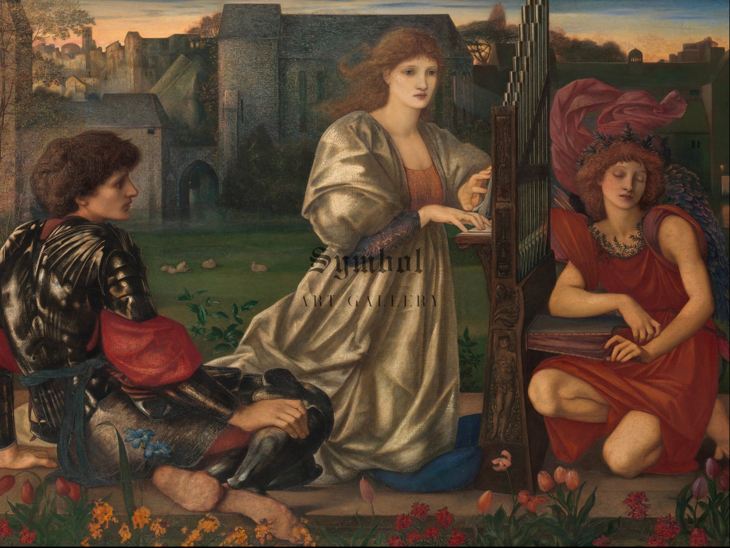 The Love Song by Edward Burne Jones 1877, Wall Art Print, Fine Art Reproduction, Museum Quality Decor, Poster