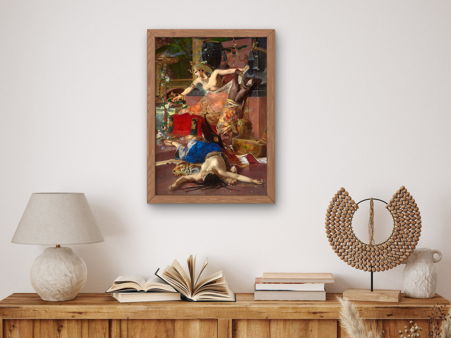 Cleopatra by Julius Kronberg 1883, Wall Art Print, Fine Art Reproduction, Museum Quality Decor, Poster