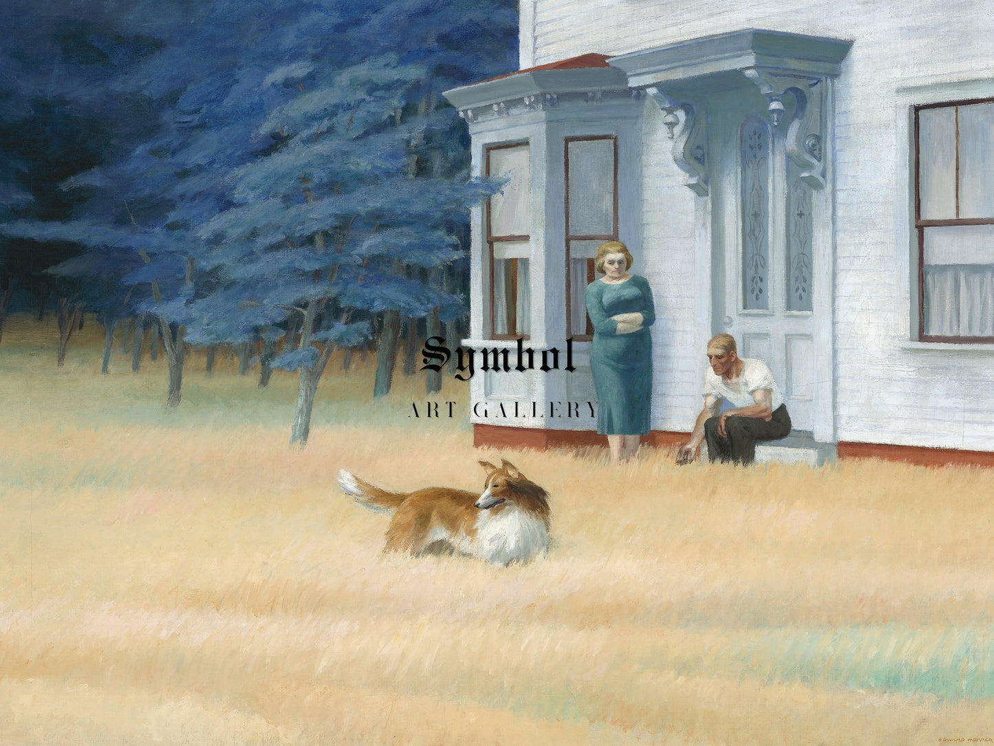 Cape Cod Evening by Edward Hopper 1939, Wall Art Print, Fine Art Reproduction, Museum Quality Decor, Poster