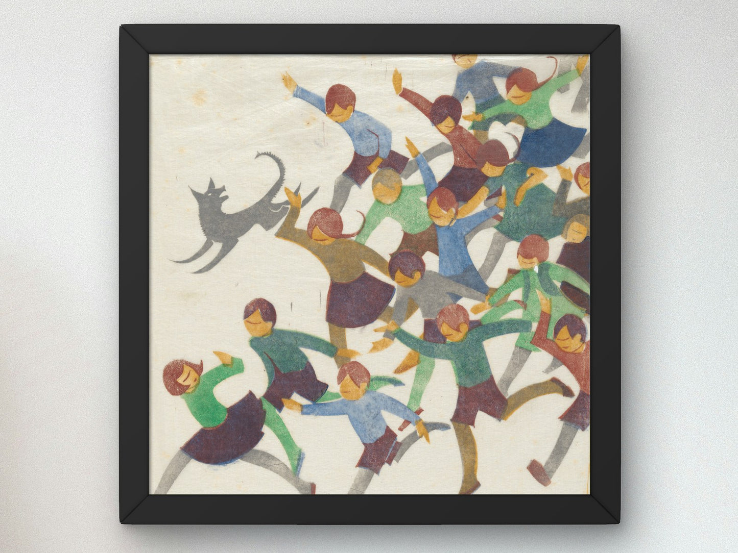 School is Out by Ethel Spowers 1936, Wall Art Print, Fine Art Reproduction, Museum Quality Decor, Poster