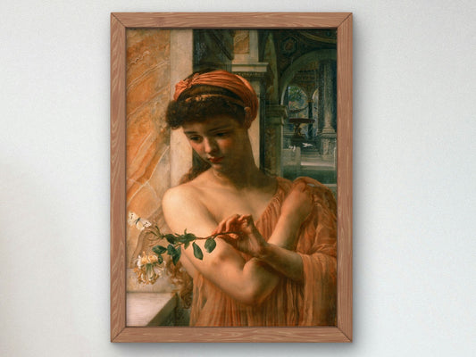 Psyche in the Temple of Love by Edward John Poynter 1882, Wall Art Print, Fine Art Reproduction, Museum Quality Decor, Poster