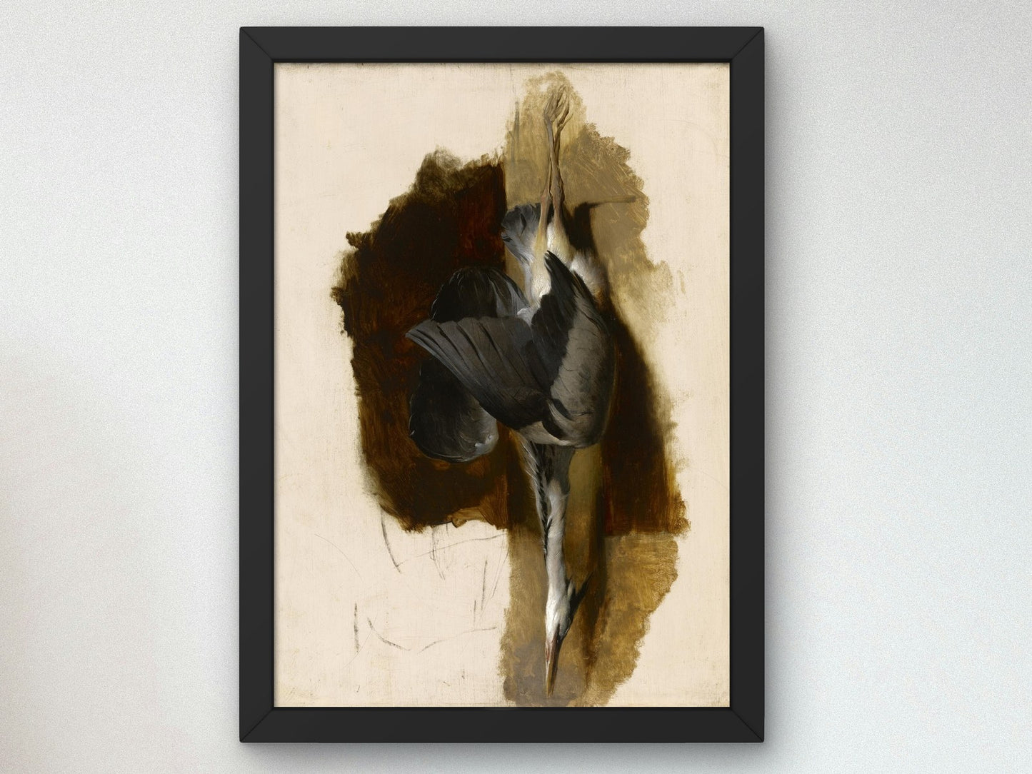 Study of a Dead Heron by Edwin Landseer 1832, Wall Art Print, Fine Art Reproduction, Museum Quality Decor, Poster