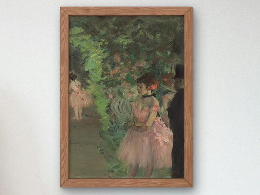 Dancers Backstage by Edgar Degas 1883, Wall Art Print, Fine Art Reproduction, Museum Quality Decor, Poster