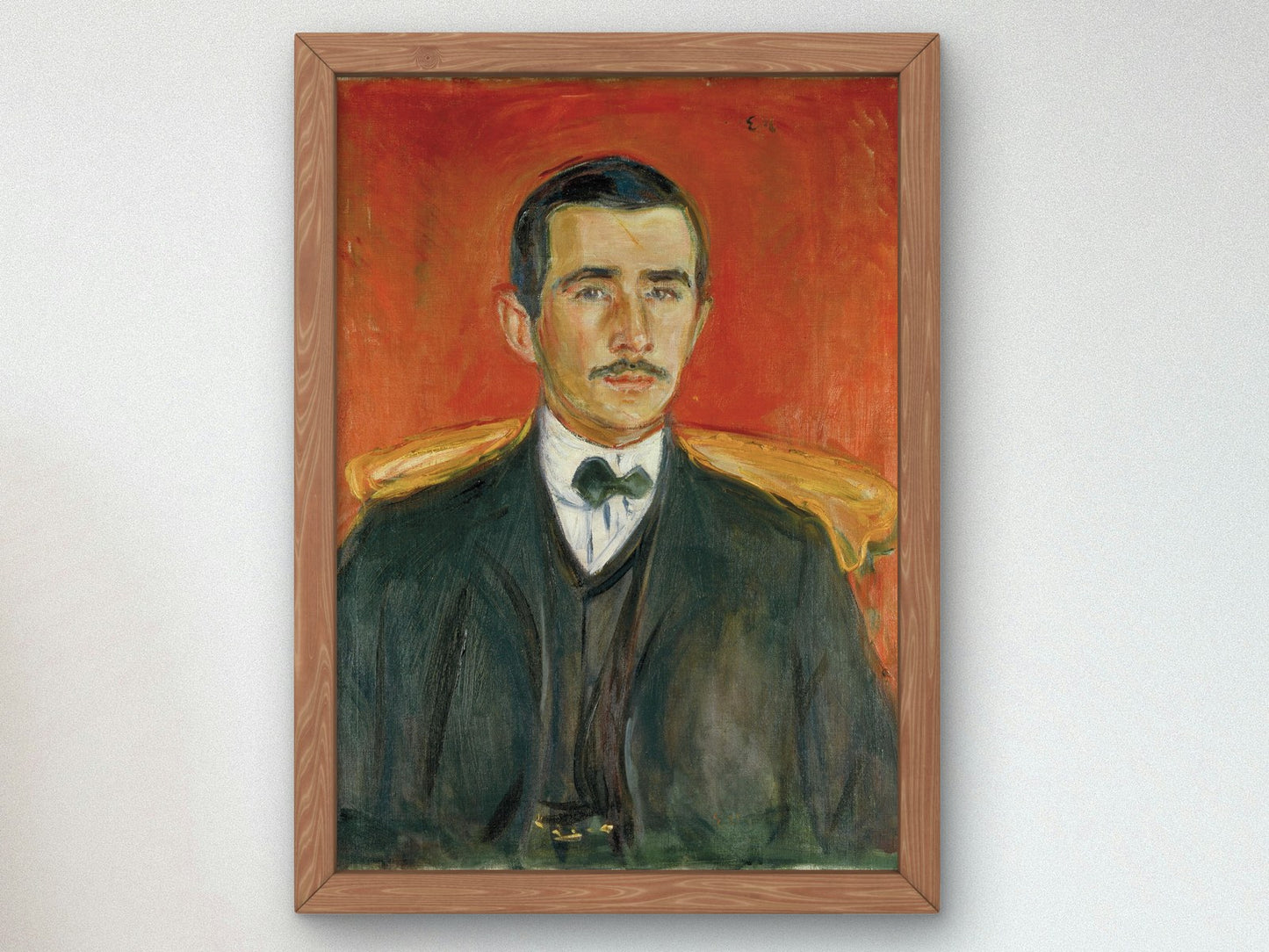 Portrait of Herbert Esche by Edvard Munch 1905, Wall Art Print, Fine Art Reproduction, Museum Quality Decor, Poster