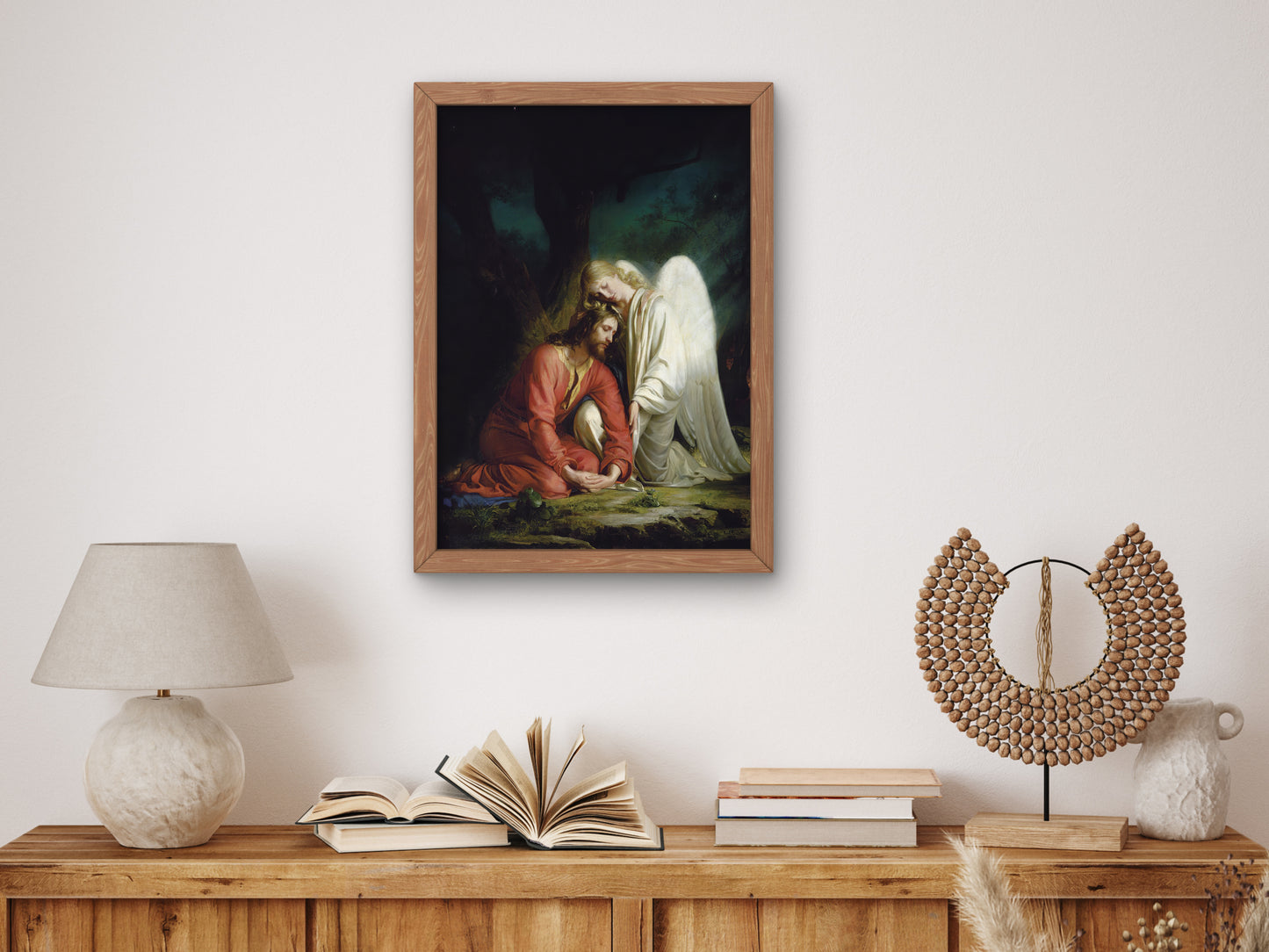 Christ at Gethsemane by Carl Bloch 1880, Wall Art Print, Fine Art Reproduction, Museum Quality Decor, Poster