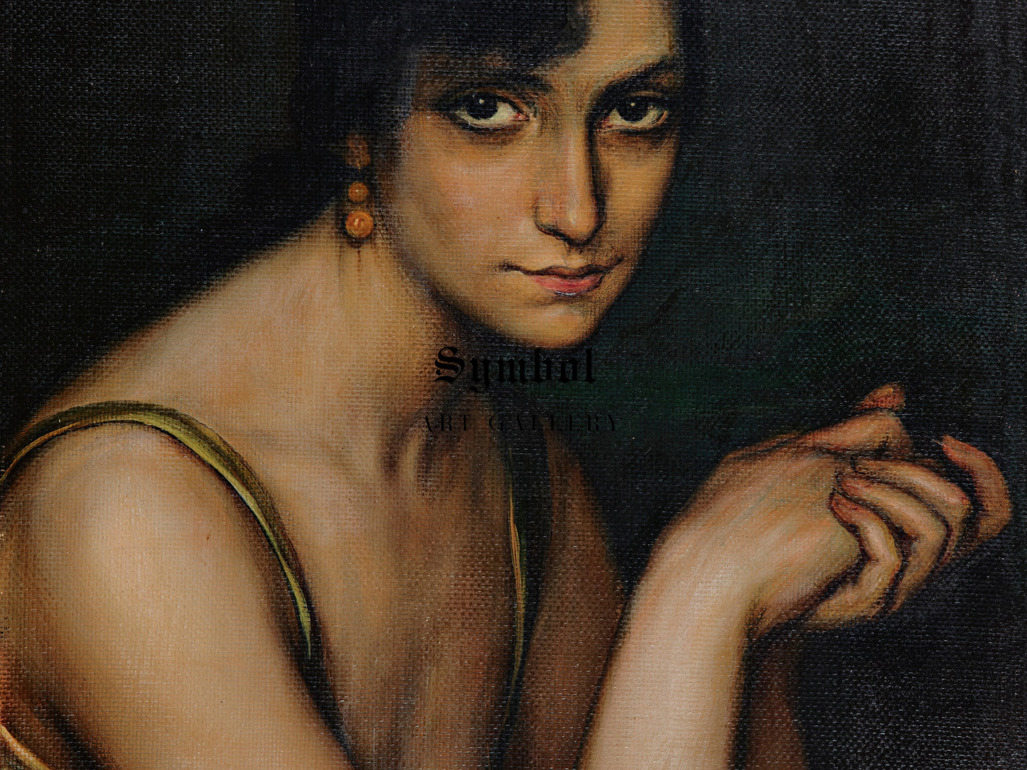 Julita Cerdá by Julio Romero de Torres, Wall Art Print, Fine Art Reproduction, Museum Quality Decor, Poster
