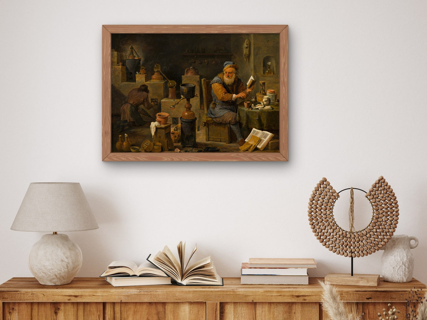 The Alchemist by David Teniers the Younger 1650, Wall Art Print, Fine Art Reproduction, Museum Quality Decor, Poster