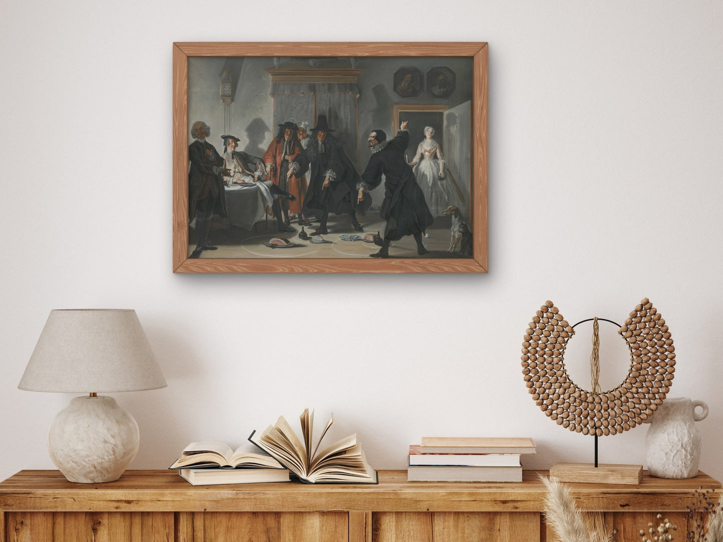The Dispute between Doctors Raasbollius and Urinaal by Cornelis Troost 1741, Wall Art Print, Fine Art Reproduction, Museum Quality Decor