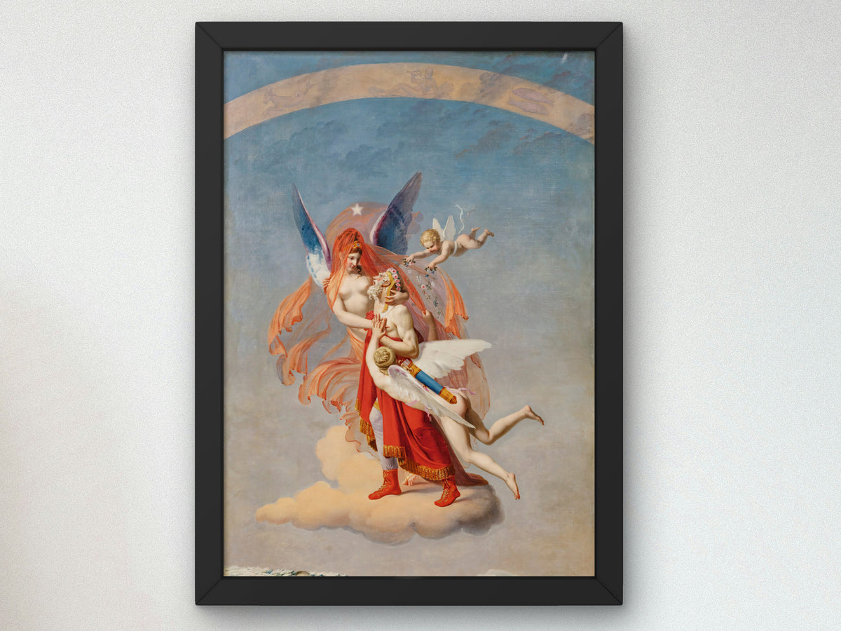 Winter by Jean Baptiste Debret 1804, Wall Art Print, Fine Art Reproduction, Museum Quality Decor, Poster
