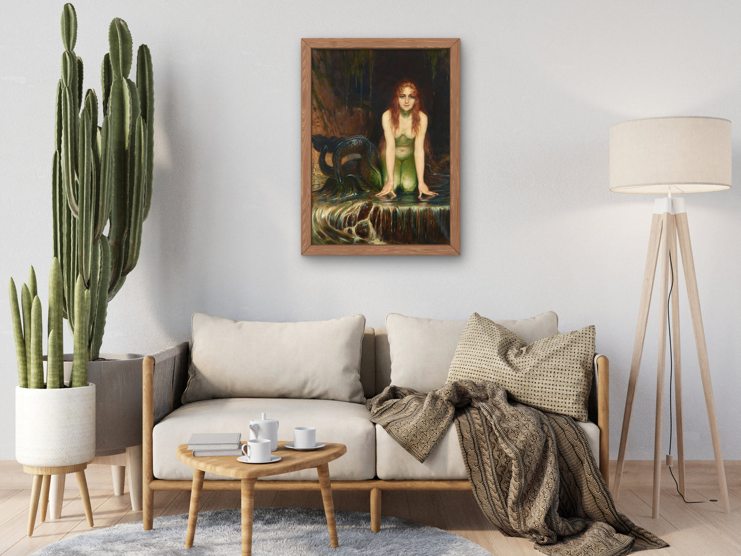 Die Nixe by Angelo von Courten, Wall Art Print, Fine Art Reproduction, Museum Quality Decor, Poster