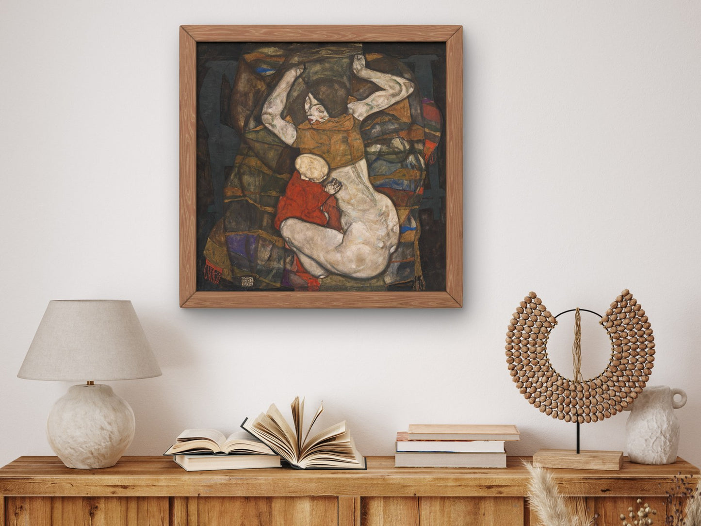 Young Mother by Egon Schiele 1914, Wall Art Print, Fine Art Reproduction, Museum Quality Decor, Poster