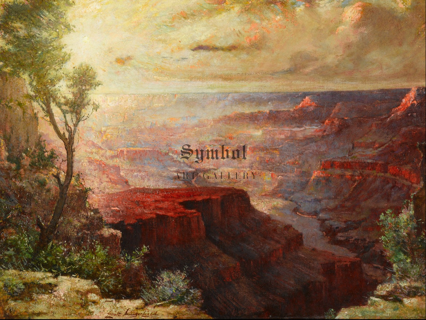 The Grand Canyon by Elliott Daingerfield 1912, Wall Art Print, Fine Art Reproduction, Museum Quality Decor, Poster