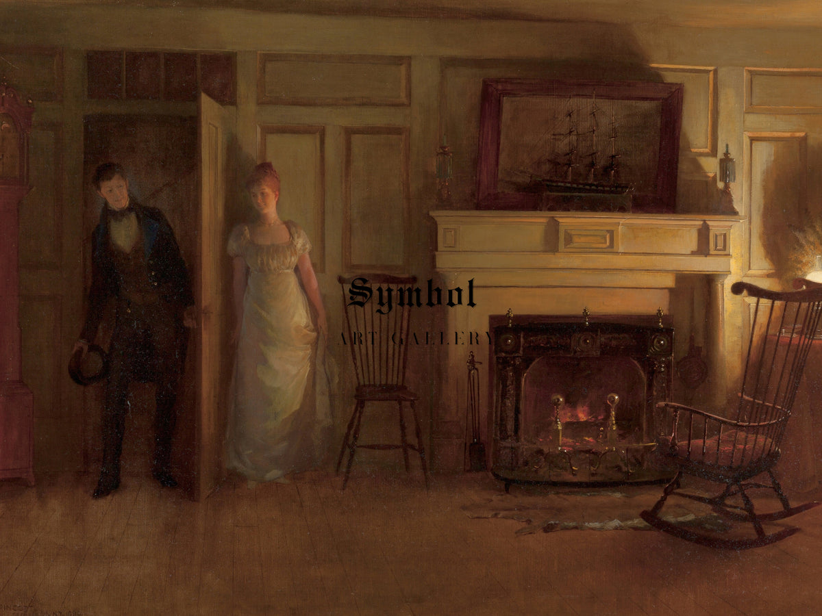 Love's Ambush by William Henry Lippincott 1890, Wall Art Print, Fine Art Reproduction, Museum Quality Decor, Poster