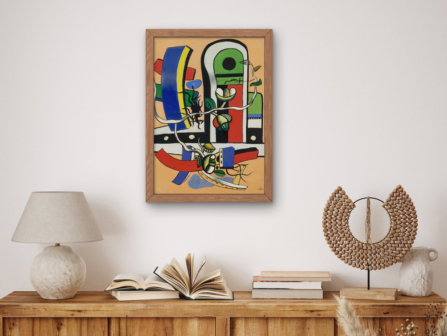 Composition with Three Flowers by Fernand Léger 1938, Wall Art Print, Fine Art Reproduction, Museum Quality Decor, Poster