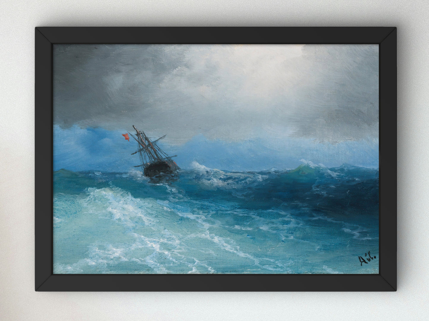 Gathering Storm by Ivan Konstantinovich Aivazovsky 1899, Wall Art Print, Fine Art Reproduction, Museum Quality Decor, Poster