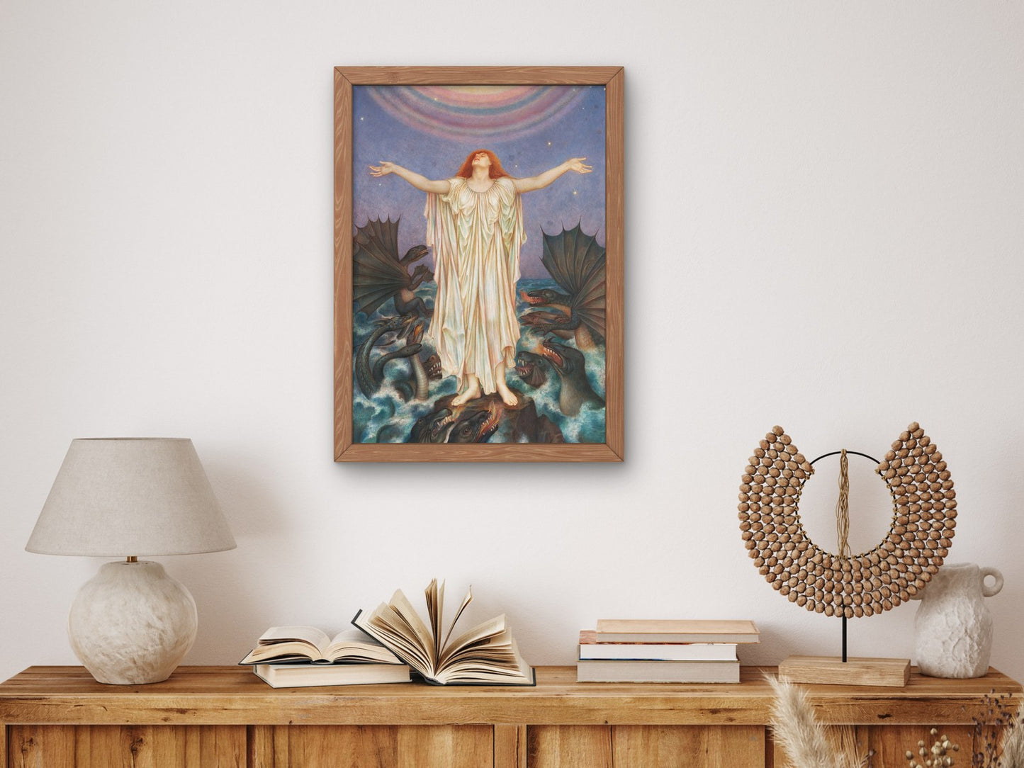 S.O.S. by Evelyn De Morgan 1914, Wall Art Print, Fine Art Reproduction, Museum Quality Decor, Poster