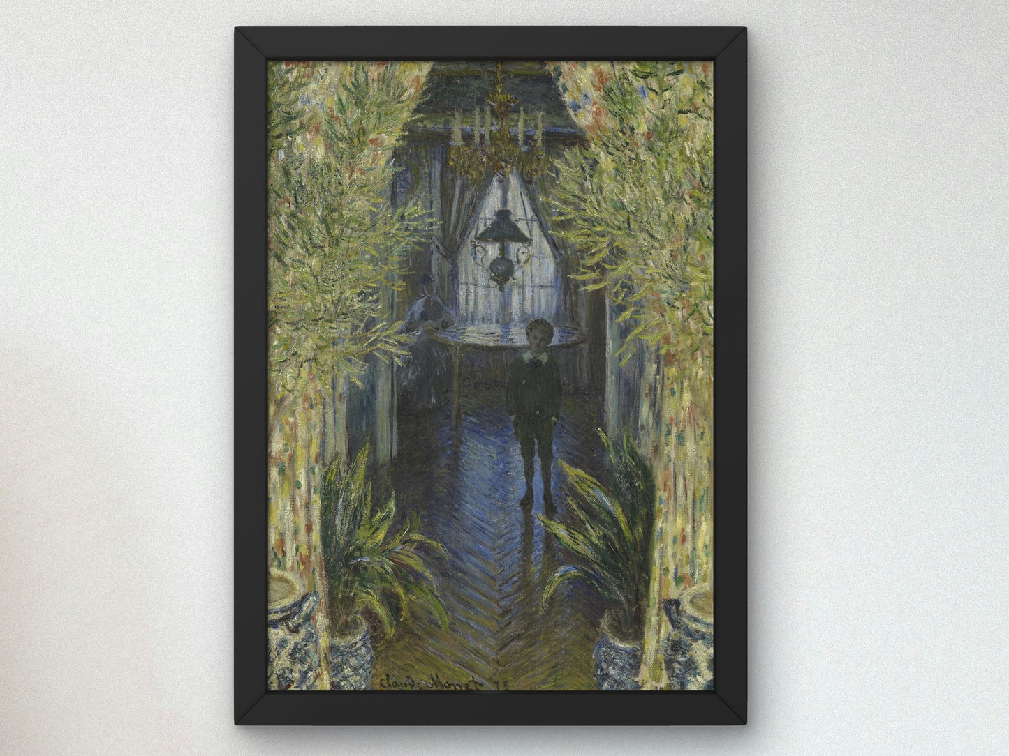 A Corner of the Apartment by Claude Monet 1875, Wall Art Print, Fine Art Reproduction, Museum Quality Decor, Poster