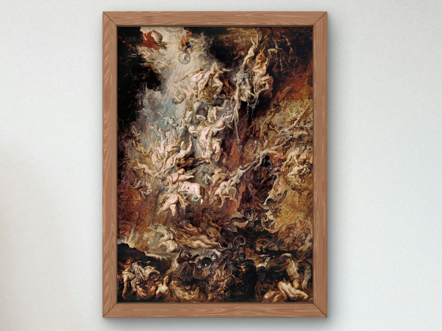 Fall of the Damned by Peter Paul Rubens, Wall Art Print, Fine Art Reproduction, Museum Quality Decor, Poster