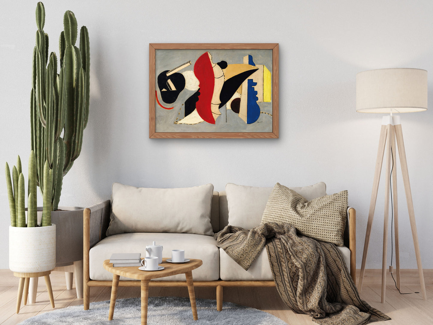 Red Seashell by Fernand Léger 1928, Wall Art Print, Fine Art Reproduction, Museum Quality Decor, Poster