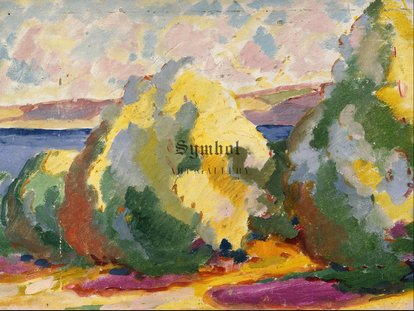 Study in Colour and Form by Emily Carr 1911, Wall Art Print, Fine Art Reproduction, Museum Quality Decor, Poster