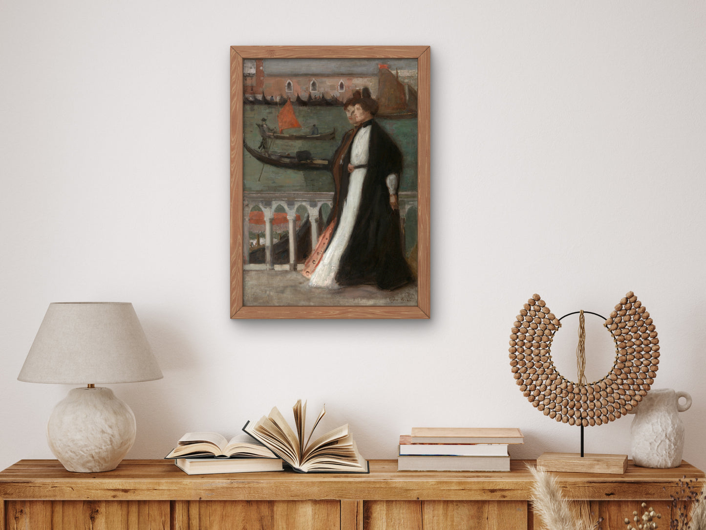 Along the Riva by Eugène Lawrence Vail, Wall Art Print, Fine Art Reproduction, Museum Quality Decor, Poster