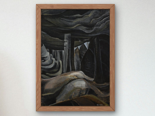 British Columbia Forest by Emily Carr 1930, Wall Art Print, Fine Art Reproduction, Museum Quality Decor, Poster