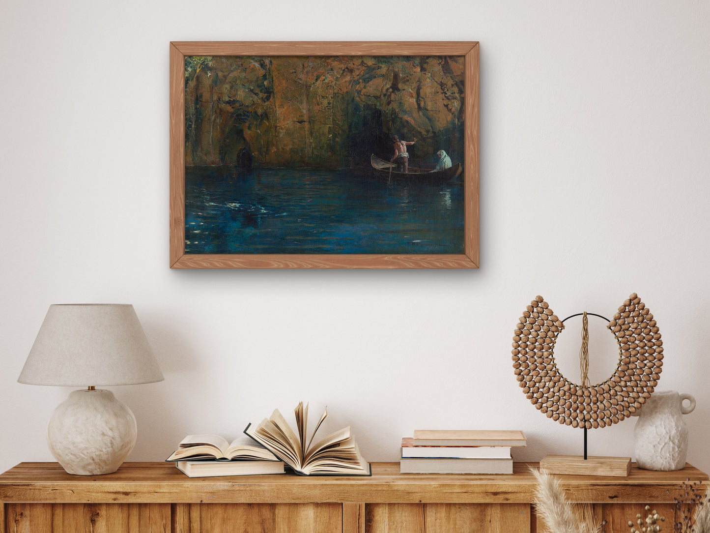 Charon's Boat by Feliks Michał Wygrzywalski 1917, Wall Art Print, Fine Art Reproduction, Museum Quality Decor, Poster