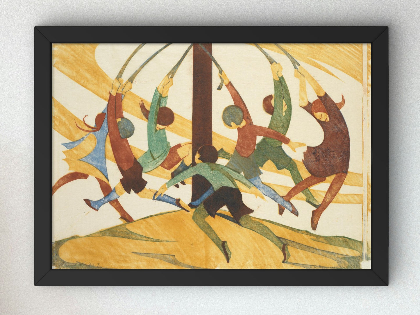 The Giant Stride by Ethel Spowers 1933, Wall Art Print, Fine Art Reproduction, Museum Quality Decor, Poster