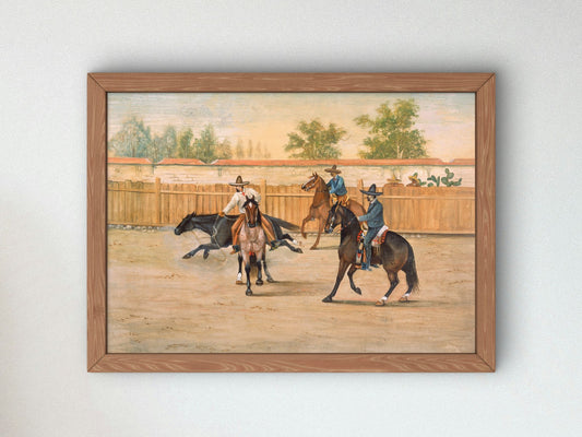 La Cala del Caballo by Ernesto Icaza 1910, Wall Art Print, Fine Art Reproduction, Museum Quality Decor, Poster