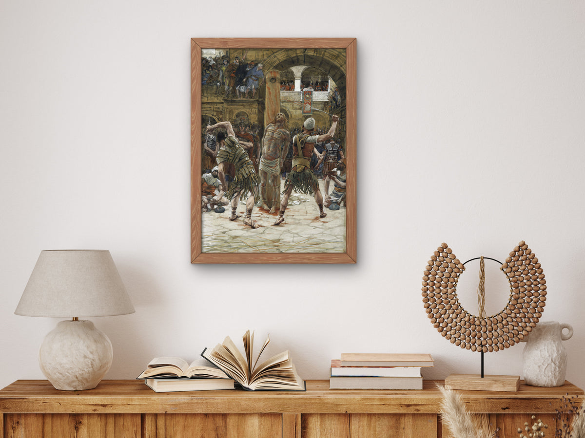 The Scourging on the Front by James Tissot 1886, Wall Art Print, Fine Art Reproduction, Museum Quality Decor, Poster